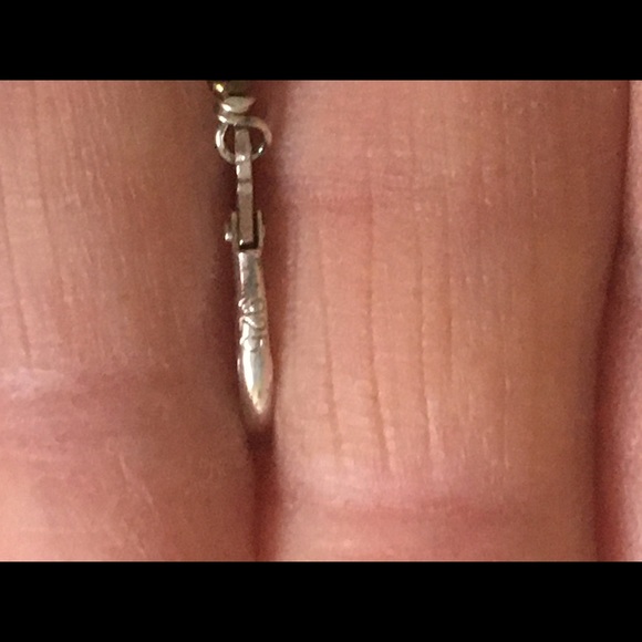 Pale Blue Teardrop Dangle Earrings Sterling - Picture 5 of 9